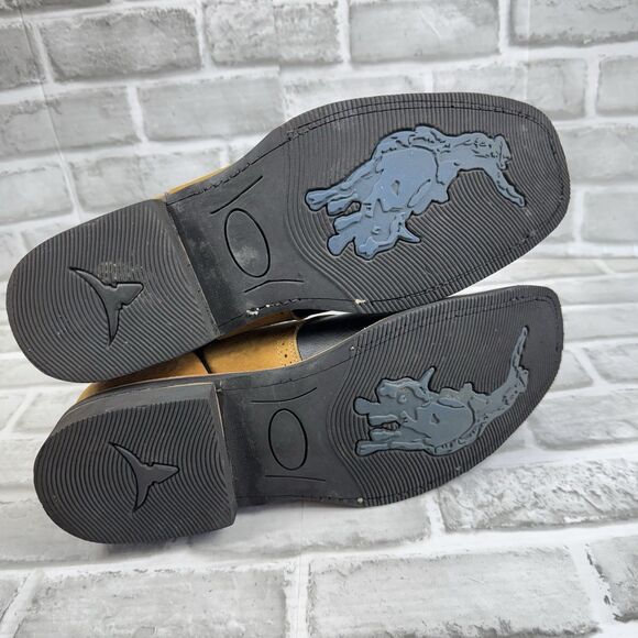 Tierra Blanca Men’s Size 11 Square Toe Leather Pull On Cowboy Western Boots - Picture 7 of 14